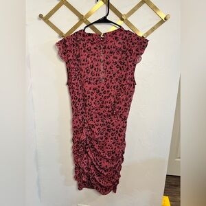 Allsaints leopard print dress mini dress.